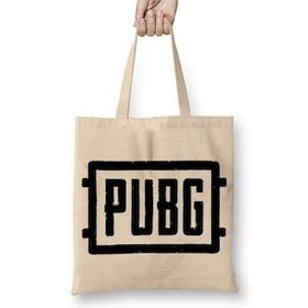 Baskı Dükkanı Serie Pubg Escudo Bez Uzun Saplı Krem Rengi Çanta