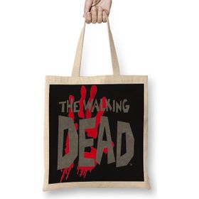 Baskı Dükkanı Serie The Walking Dead Bez Uzun Saplı Krem Rengi Çanta
