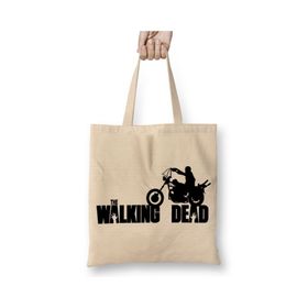 Baskı Dükkanı Serie The Walking Dead Bez Uzun Saplı Krem Rengi Çanta