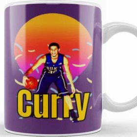Baskı Dükkanı Seth Curry Vintage Art Legend Basketball Gift Kupa