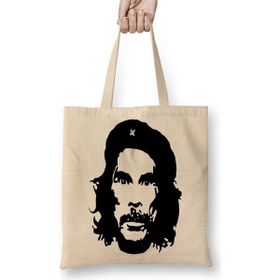 Baskı Dükkanı Seu Madruga Che Guevara Bez Uzun Saplı Krem Rengi Çanta