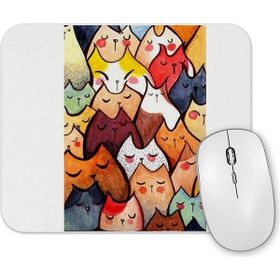 Baskı Dükkanı Sevgili Kediler Mouse Pad
