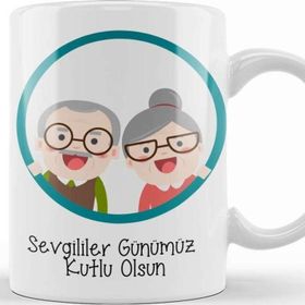 Baskı Dükkanı Sevgililer Günü Sevgiliye Hediye 0101 Kupa