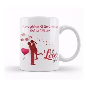 Baskı Dükkanı Sevgililer Günü Sevgiliye Hediye 013 Kupa