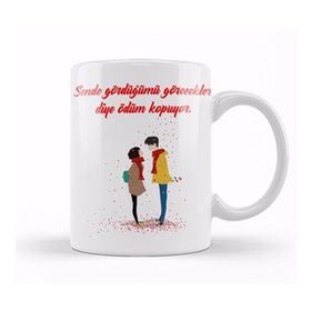 Baskı Dükkanı Sevgililer Günü Sevgiliye Hediye 0220 Kupa