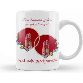 Baskı Dükkanı Sevgililer Günü Sevgiliye Hediye 052 Kupa