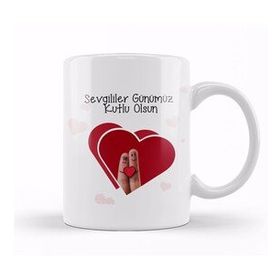 Baskı Dükkanı Sevgililer Günü Sevgiliye Hediye 070 Kupa