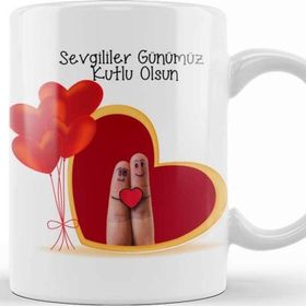 Baskı Dükkanı Sevgililer Günü Sevgiliye Hediye 08 Kupa