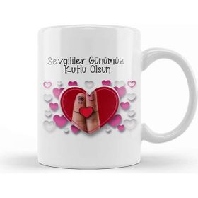 Baskı Dükkanı Sevgililer Günü Sevgiliye Hediye 084 Kupa
