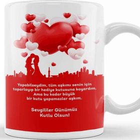Baskı Dükkanı Sevgililer Günü Sevgiliye Hediye 09 Kupa