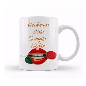 Baskı Dükkanı Sevgiliye Aşk Sevgi Komik 01 Kupa