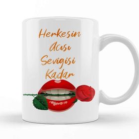 Baskı Dükkanı Sevgiliye Aşk Sevgi Komik 01 Kupa