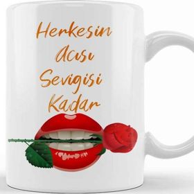 Baskı Dükkanı Sevgiliye Aşk Sevgi Komik 01 Kupa