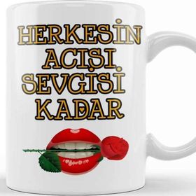 Baskı Dükkanı Sevgiliye Aşk Sevgi Komik Kupa
