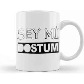Baskı Dükkanı Şey Mi Dostum Kupa Bardak