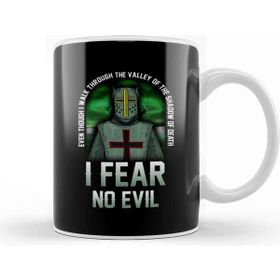 Baskı Dükkanı Shadow Of Death I Fear No Evil Christian Templar Kupa