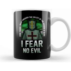Baskı Dükkanı Shadow Of Death I Fear No Evil Christian Templar Kupa