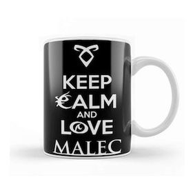 Baskı Dükkanı Shadowhunters The Mortal Instruments Keep Calm And Love Malec Kupa
