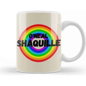 Baskı Dükkanı Shaquille O'neal Basketball Gifts Vintage Retro Rainbow Quotes For Boys And Dad Kupa