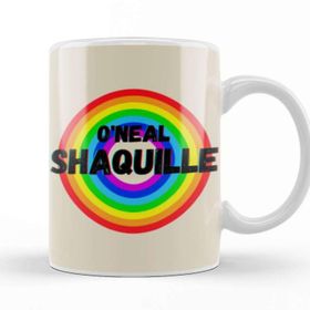 Baskı Dükkanı Shaquille O'neal Basketball Gifts Vintage Retro Rainbow Quotes For Boys And Dad Kupa