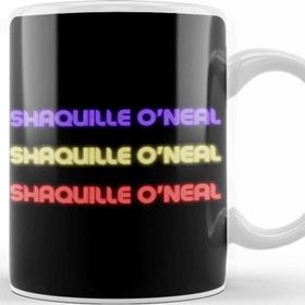 Baskı Dükkanı Shaquille O'neal Basketball Gifts Vintage Retro Rainbow Quotes For Boys And Dad Kupa