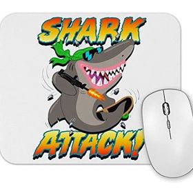 Baskı Dükkanı Shark Attack Mouse Pad