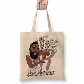 Baskı Dükkanı Shef Harden Bez Uzun Saplı Krem Rengi Çanta