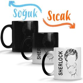 Baskı Dükkanı Sherlock 01 Sihirli Porselen Kupa