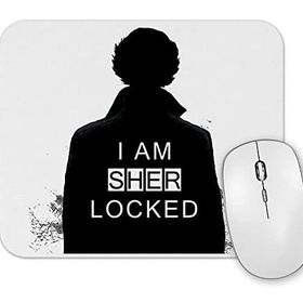 Baskı Dükkanı Sherlock I Am Sher Locked Sherlock Holmes Sherlocked Mouse Pad