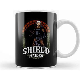Baskı Dükkanı Shield Maiden Female Viking Warrior Norse Myth Kupa