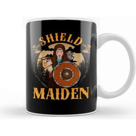 Baskı Dükkanı Shield Maiden Female Viking Warrior Norse Myth Kupa