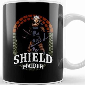 Baskı Dükkanı Shield Maiden Female Viking Warrior Norse Myth Kupa
