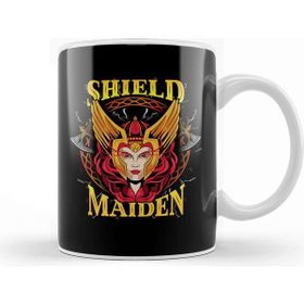 Baskı Dükkanı Shield Maiden Norse Mythology Female Warrior Kupa