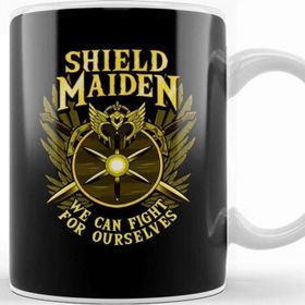 Baskı Dükkanı Shield Maiden We Can Fight For Ourselves Warrior Kupa