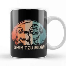 Baskı Dükkanı Shih Tzu Dog Shih Tzu Mom Kupa