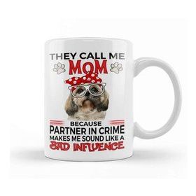 Baskı Dükkanı Shih Tzu Gift Shih Tzu Mom Gift Bandana Kupa