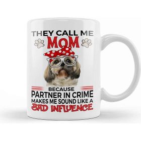 Baskı Dükkanı Shih Tzu Gift Shih Tzu Mom Gift Bandana Kupa