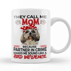 Baskı Dükkanı Shih Tzu Gift Shih Tzu Mom Gift Bandana Kupa