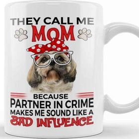 Baskı Dükkanı Shih Tzu Gift Shih Tzu Mom Gift Bandana Kupa