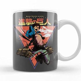 Baskı Dükkanı Shingeki no Kyojin Attack on Titan Porselen Kupa
