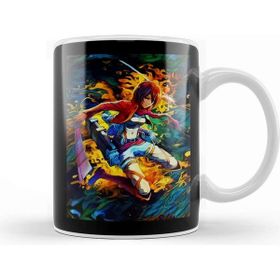 Baskı Dükkanı Shingeki No Kyojin Colorful Aura Kupa
