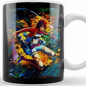 Baskı Dükkanı Shingeki No Kyojin Colorful Aura Kupa