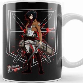 Baskı Dükkanı Shingeki No Kyojin Mikasa Ackerman Kupa