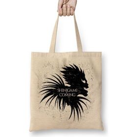 Baskı Dükkanı Shinigami Is Coming Bez Kadın Günlük Çanta