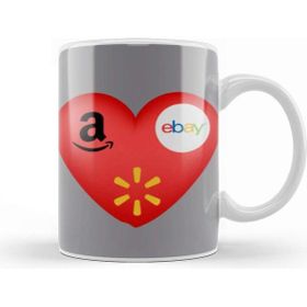 Baskı Dükkanı Shopping Online 19 Amazon Ebay Walmart Love Shopping Online Kupa