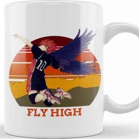 Baskı Dükkanı Shoyo Hinata Haikyuu Shoyo Hinata Fly High Kupa