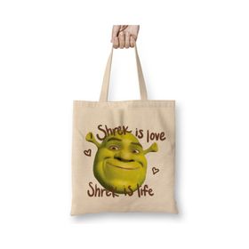 Baskı Dükkanı Shrek And Gingi Bez Kadın Günlük Çanta