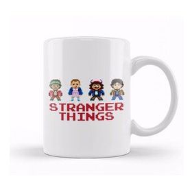 Baskı Dükkanı Simplified Stranger Things Pixellated Kids Kupa