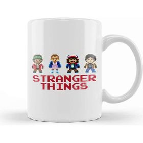 Baskı Dükkanı Simplified Stranger Things Pixellated Kids Kupa