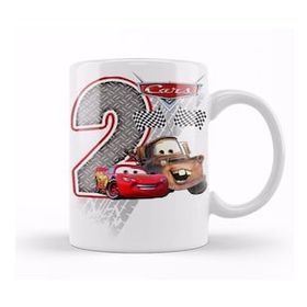 Baskı Dükkanı Şimşek Mcqueen 2 Iki Yaş Hediyesi Kupa